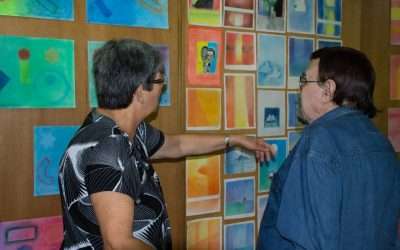 Artista Inos Corradin visita Associação São Joaquim