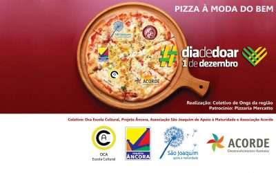 #DiadeDoar: Coletivo de ONGs da região participa do movimento com “Pizza a Moda do Bem”